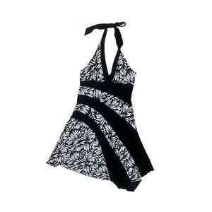 Vintage 90s Y2K Dress Women's L Tropical Goth Coconut Girl Kawaii B-Wear-Too